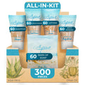 1-Shoppe All-in-Kit Aqua Organics Hotel Toiletries Bulk Set – 300 Pieces, 1oz Travel Sizes