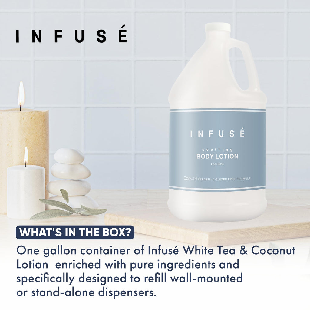 1-Shoppe All-in-Kit H2O Tropical Infuse Hotel Body Lotion | 1 Gallon Refill for Hospitality
