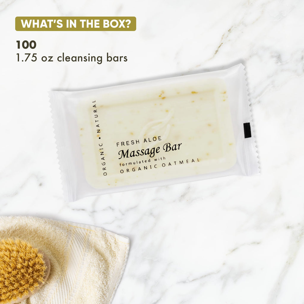 1-Shoppe All-in-Kit Travel Size Hotel Bar Soap – 100 Count, Oatmeal & Aloe, Paraben Free