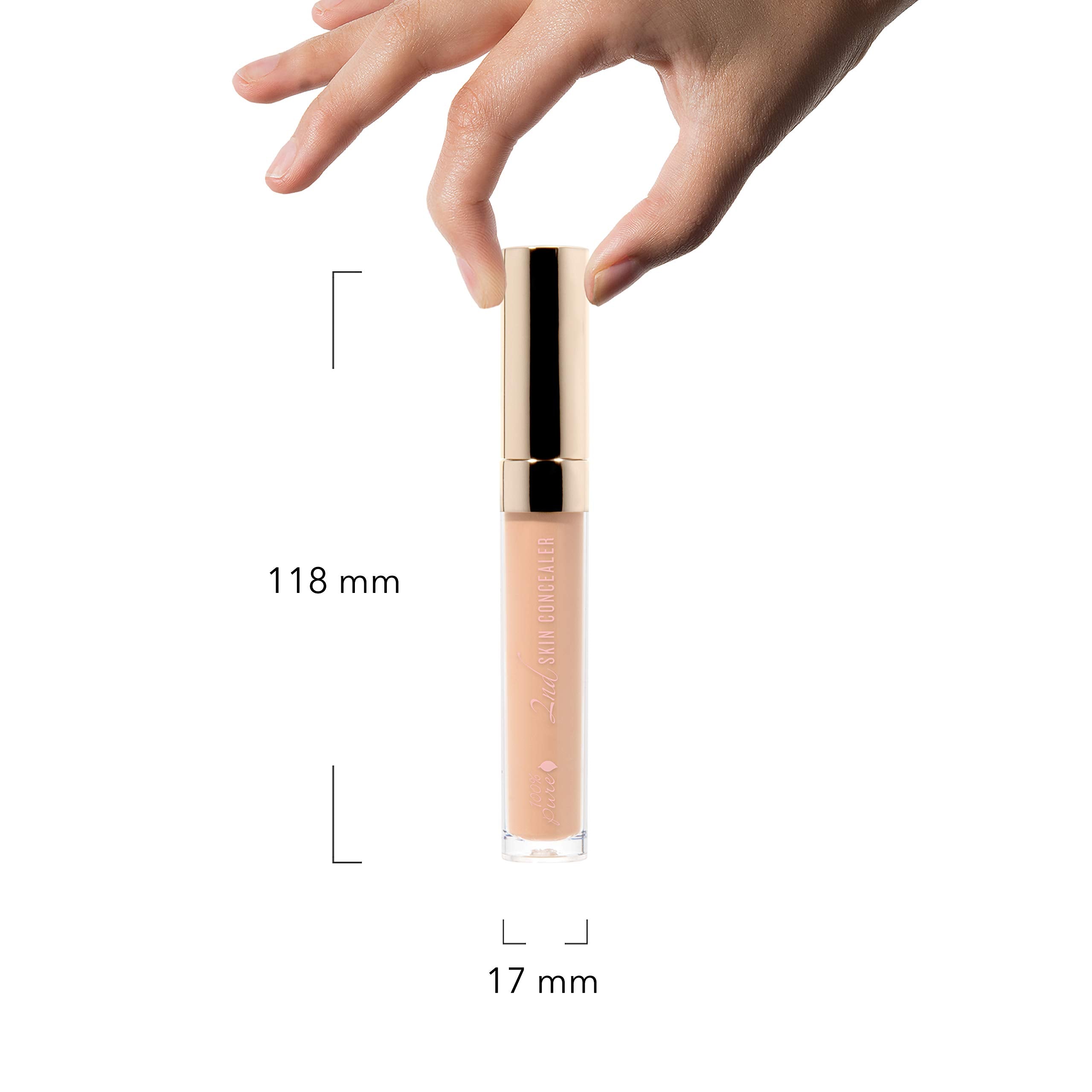 100% PURE 2nd Skin Concealer Shade 3 – Fruit Pigmented, Full Coverage, Lightweight Vegan Concealer