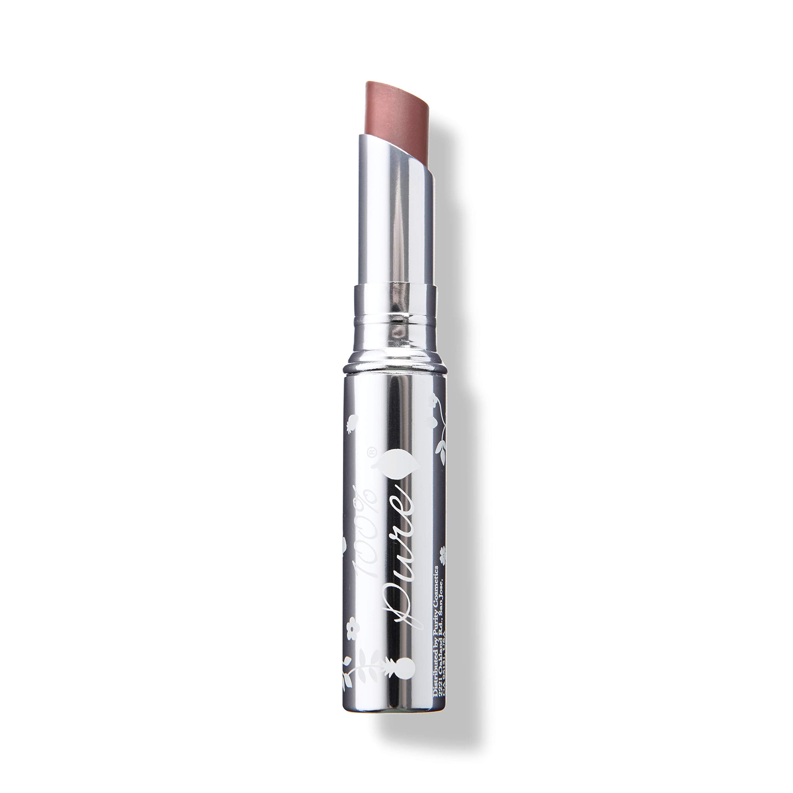 100% PURE Lip Glaze – Sultry Tinted Lip Balm with Cocoa Butter & Vitamin E (Warm Peach Brown)
