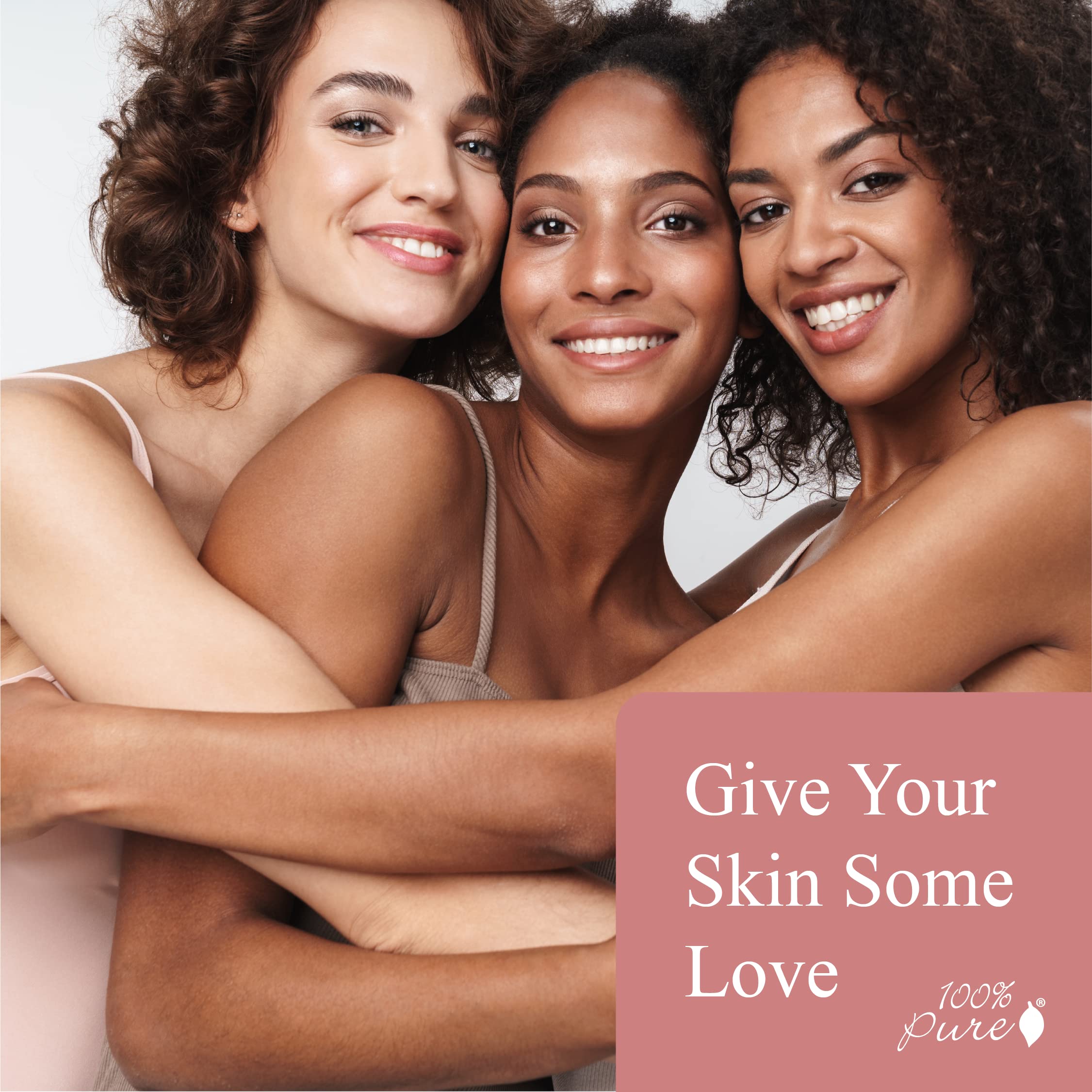 100% PURE Tinted Moisturizer White Peach – Light to Medium Coverage, Dewy Glow, Vegan
