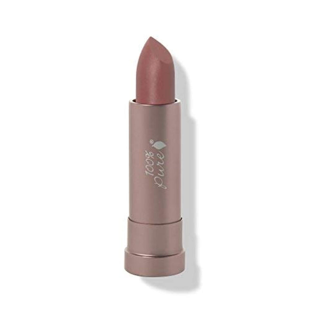 100% PURE Cocoa Butter Matte Lipstick Sahara – Deep Neutral Nude, Vegan Fruit Pigmented, All-Day Moisture