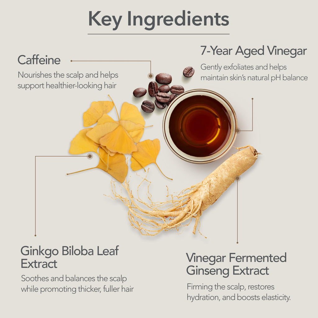 107 Clarifying Shampoo – Purifying Detox for Scalp & Hair with Fermented Vinegar & Ginseng
