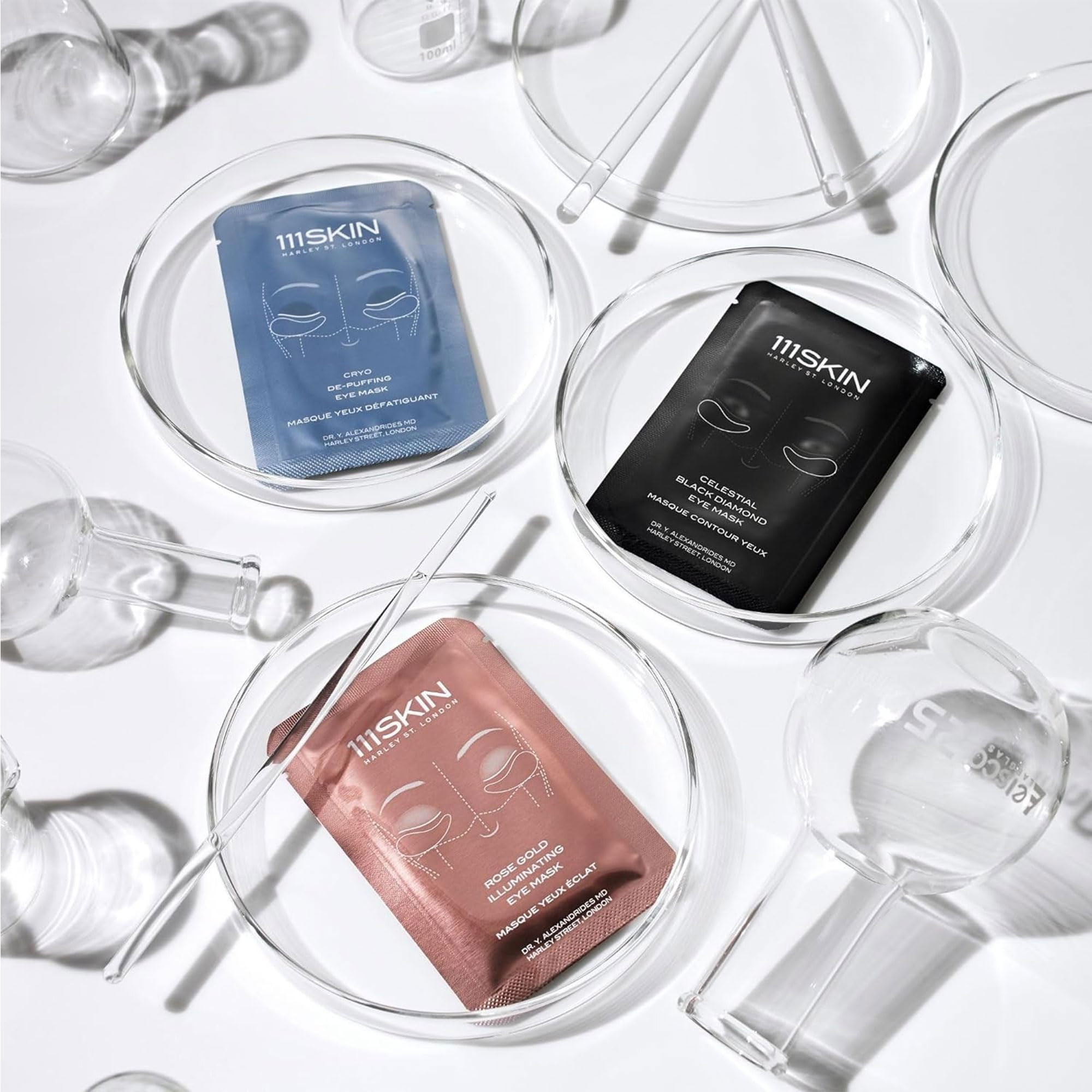 111SKIN Black Diamond Eye Mask – Hydrating Undereye Patches with Retinol, Hyaluronic Acid & Niacinamide (8 Pairs)