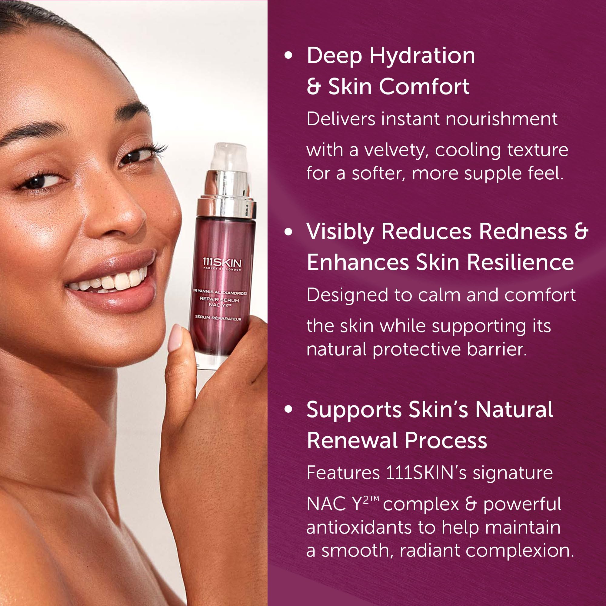 111SKIN Travel Size NAC Y2 Repair Serum – Fine Lines, Redness & Barrier Support | 0.5 fl oz