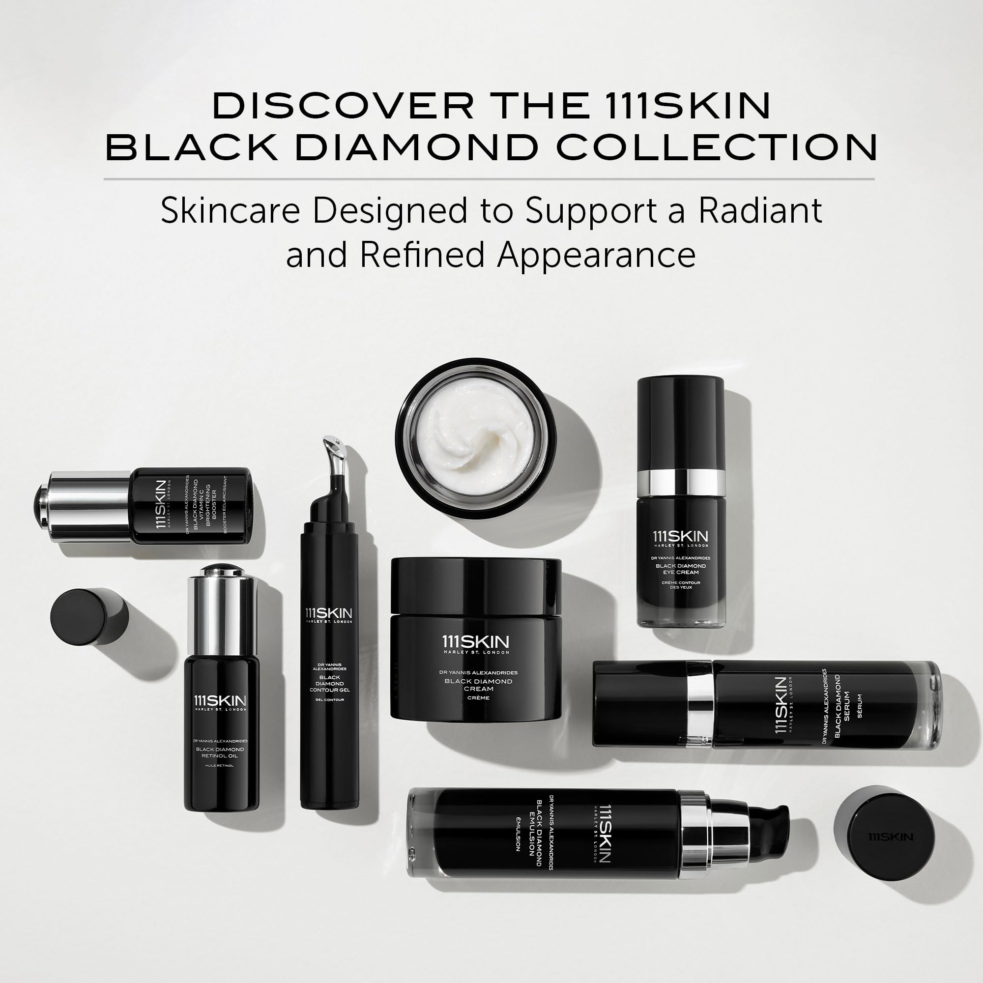 111SKIN Black Diamond Lifting & Firming Neck Mask – Peptide & Niacinamide Hydrogel, 5 Sheet Masks