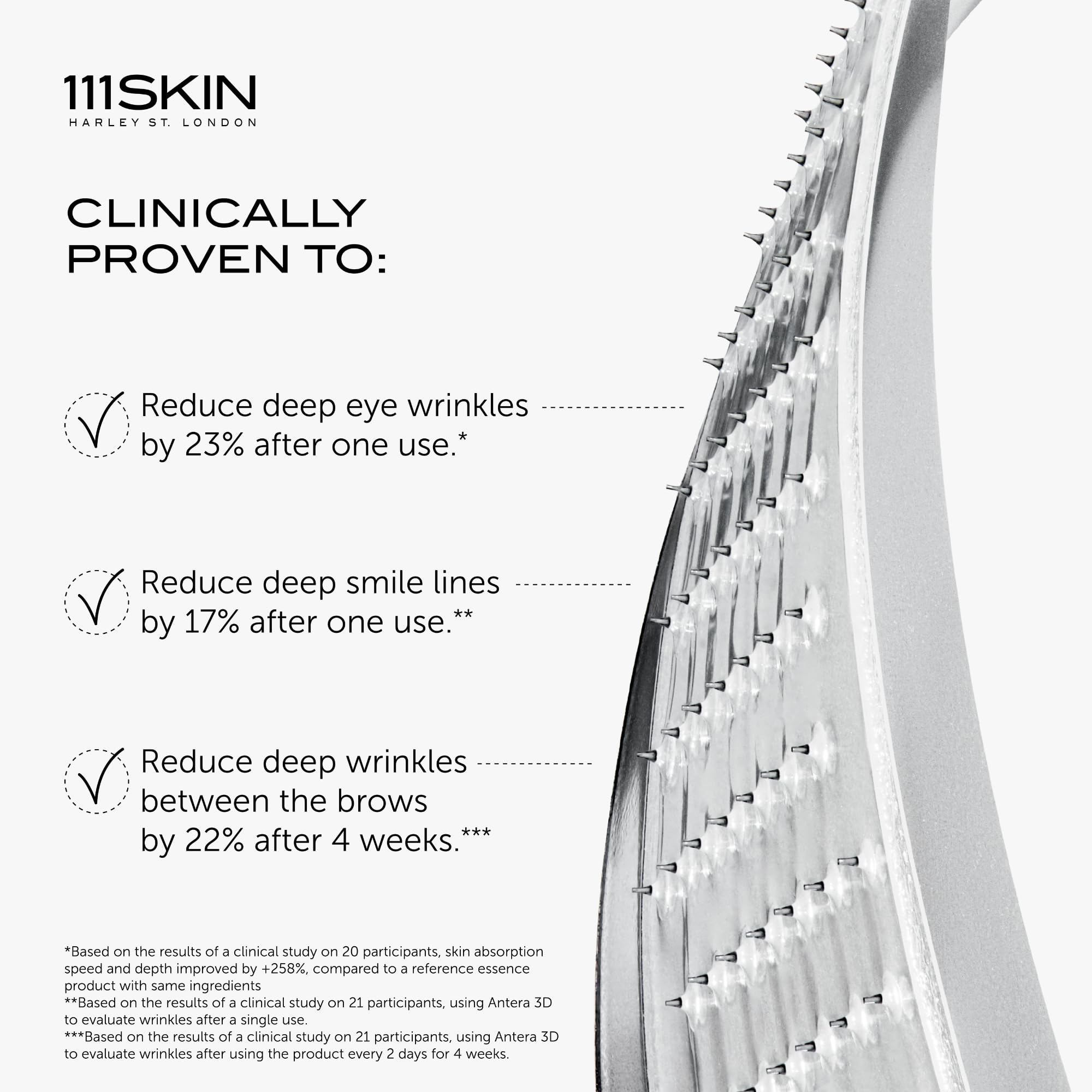 111SKIN Wrinkle Erasing Retinol Patches — Non-Invasive Forehead, Under-Eye & Smile Line, 3 x 1.23 oz