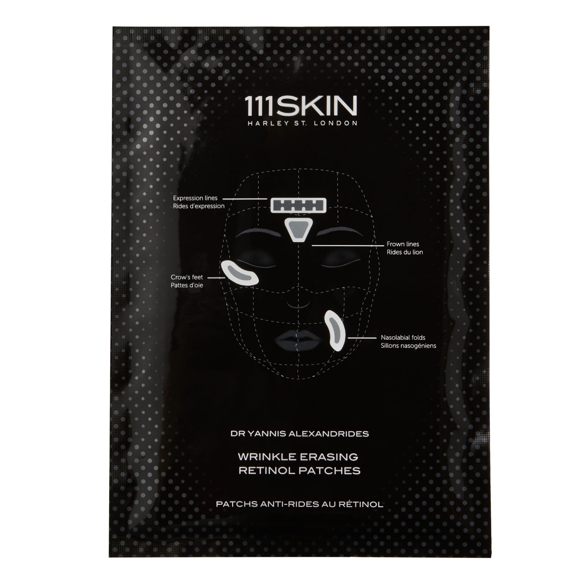 111SKIN Wrinkle Erasing Retinol Patches — Non-Invasive Forehead, Under-Eye & Smile Line, 3 x 1.23 oz
