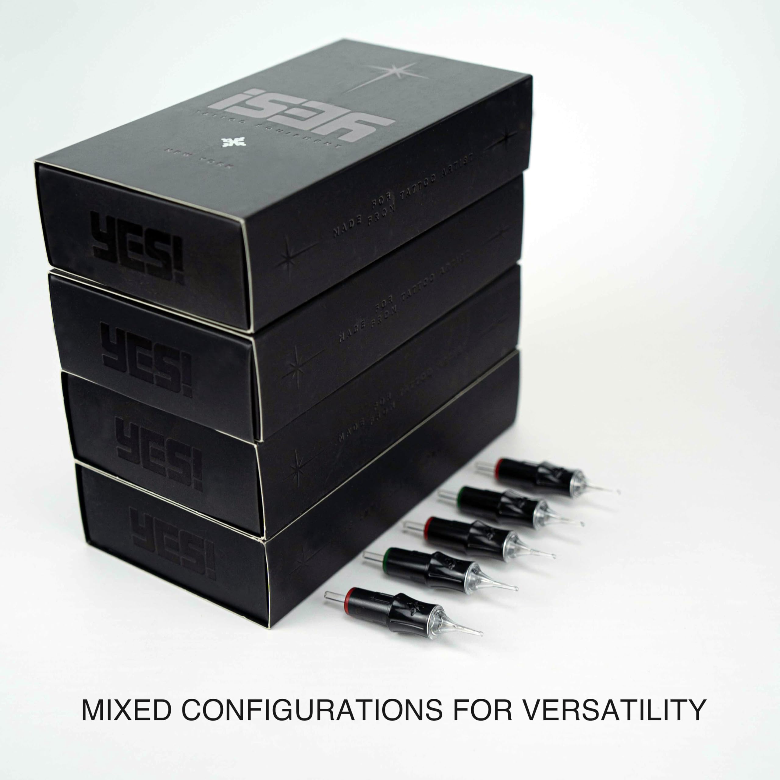 1536 Yes Needle Professional Tattoo Cartridges – 20pc Mixed Set for Micro Realism & Fine Lines (Sterile & Precise)