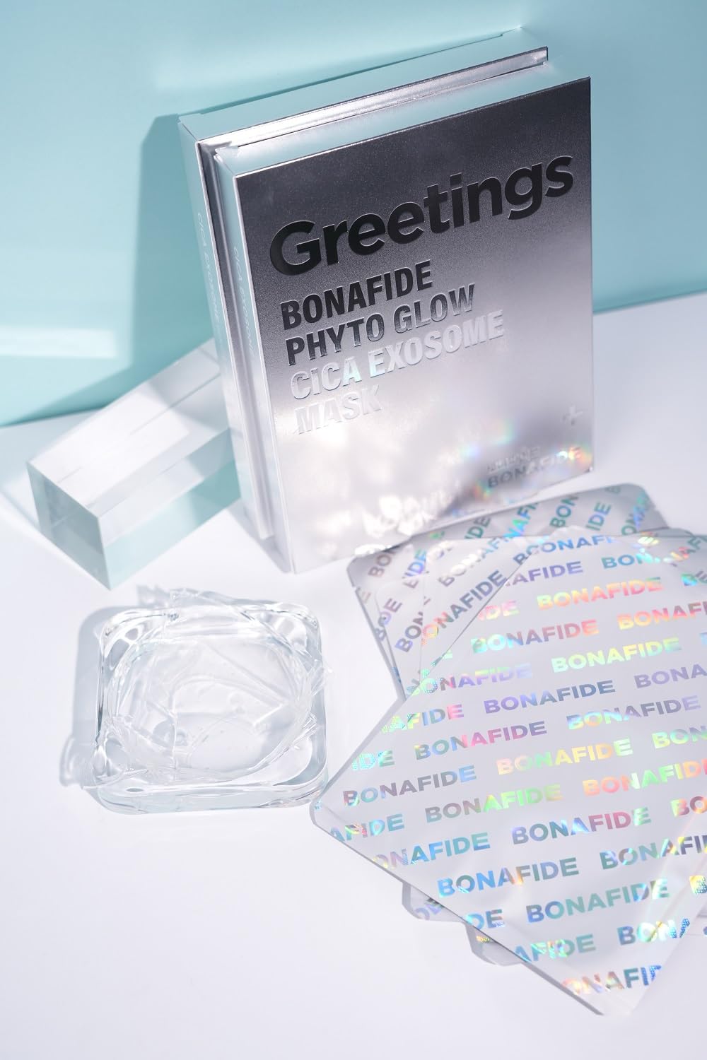 153US Phyto Glow Cica Exosome Mask – 25g x 5 Vegan Hydrogel Sheets, Centella Exosome & Niacinamide 3%