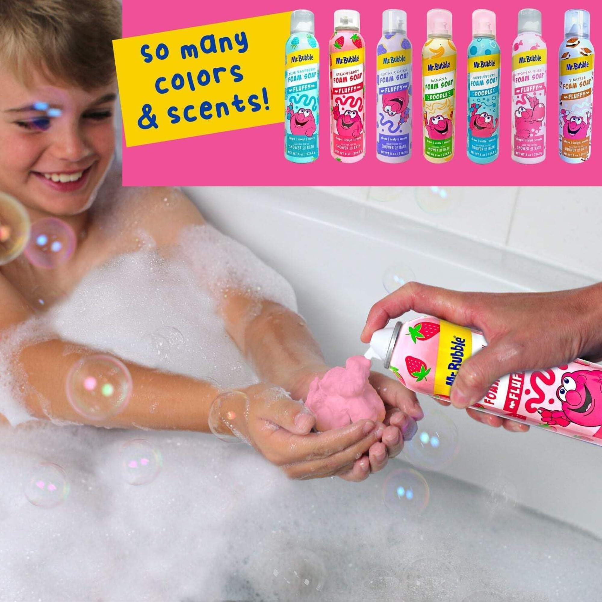 1MSR B'ubble Foam Soap Twin Pack – Rotating Colors & Scents, 8 oz Each (2-Pack)
