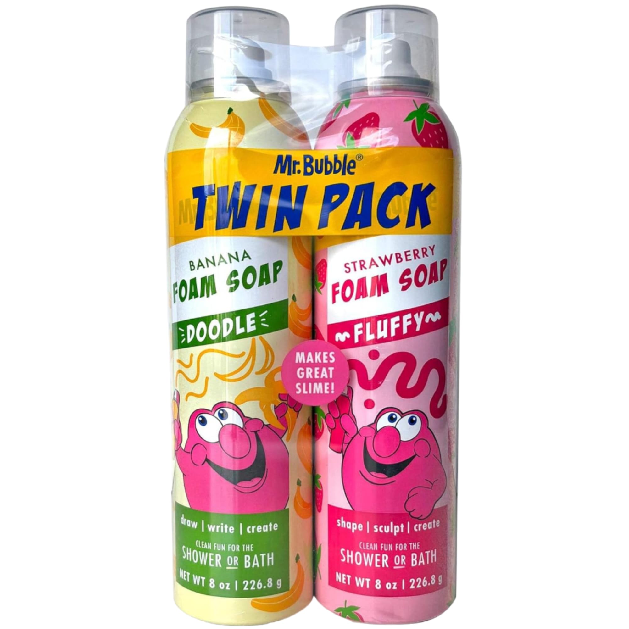 1MSR B'ubble Foam Soap Twin Pack – Rotating Colors & Scents, 8 oz Each (2-Pack)