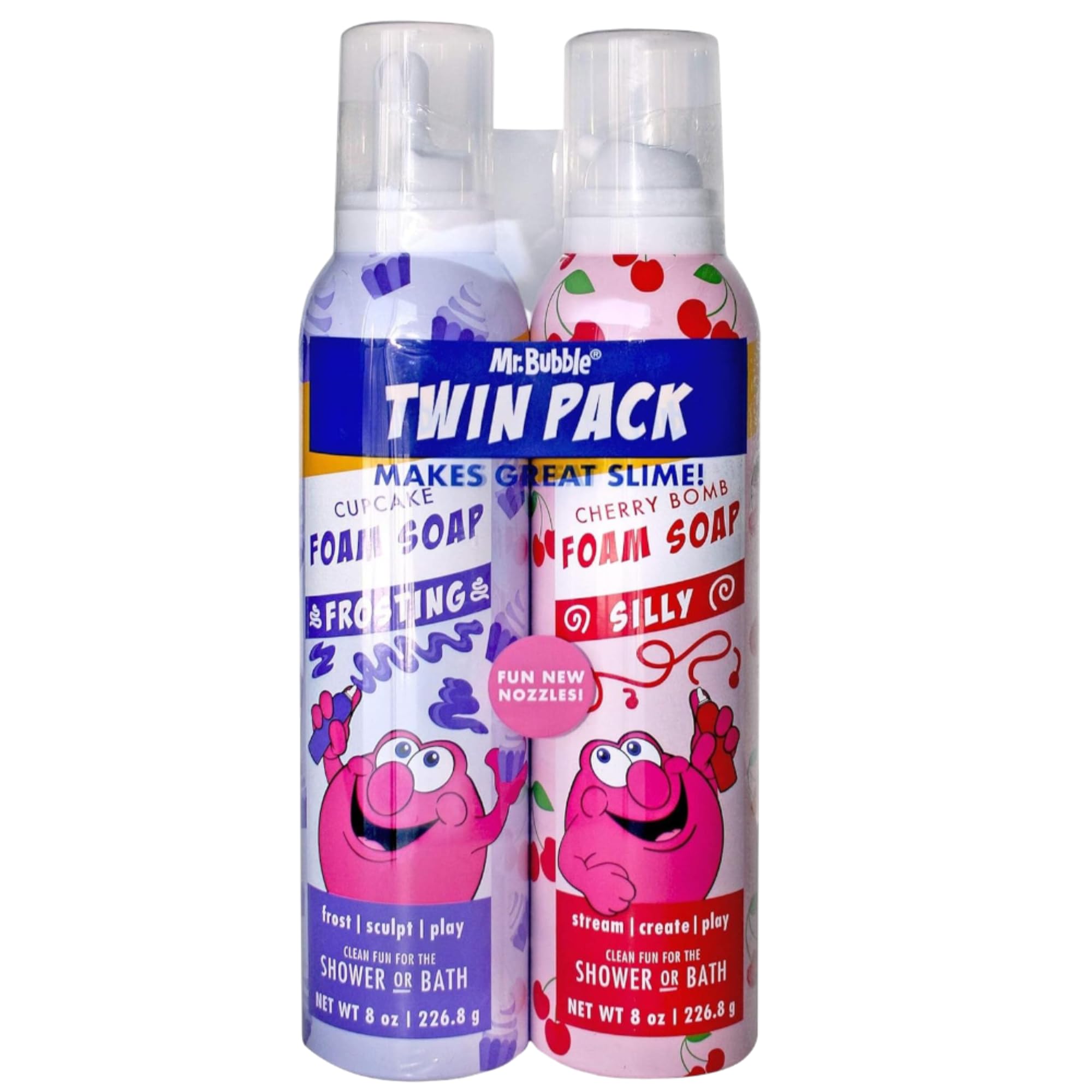 1MSR B'ubble Foam Soap Twin Pack – Rotating Colors & Scents, 8 oz Each (2-Pack)