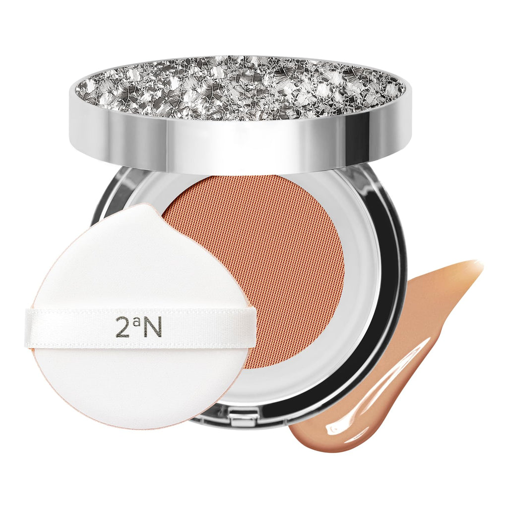 2aN Gleaming Tension Cushion Pact – Soft Amber | Lightweight Korean Cushion Foundation