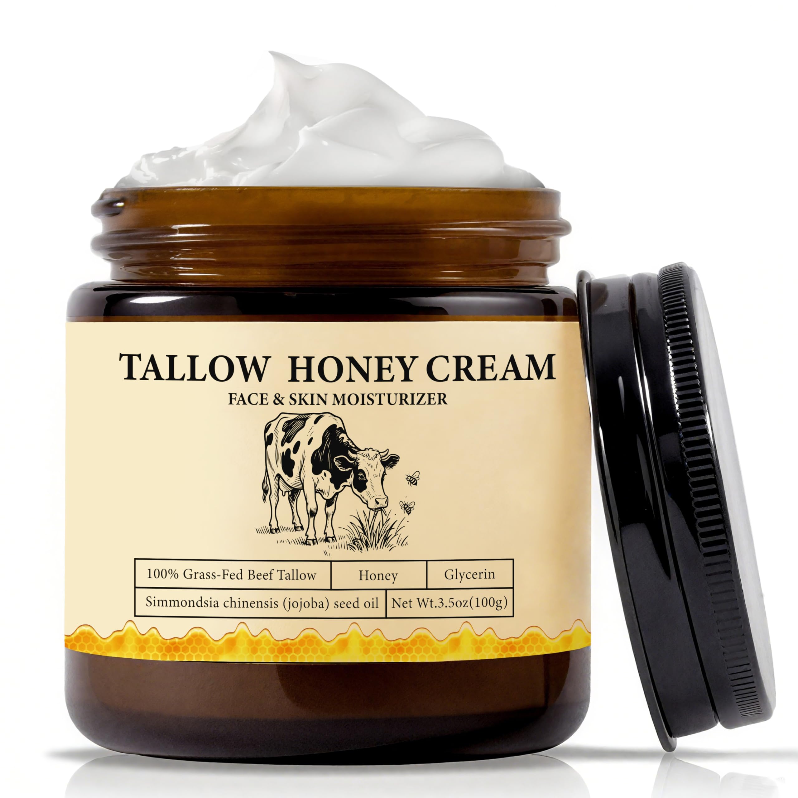 2Bmagic Beef Tallow Honey Skin Balm — All-Natural Body & Face Moisturizer