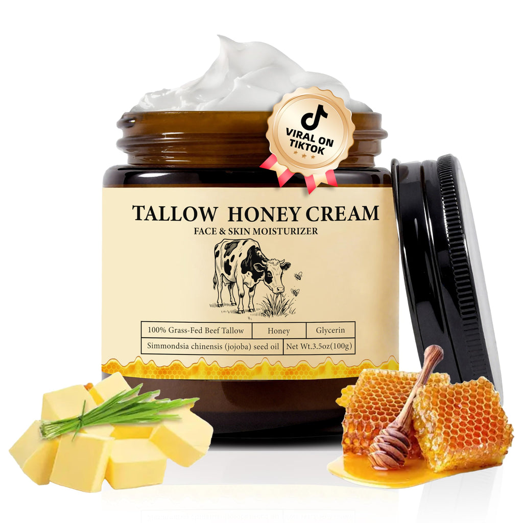 2Bmagic Beef Tallow Honey Skin Balm — All-Natural Body & Face Moisturizer