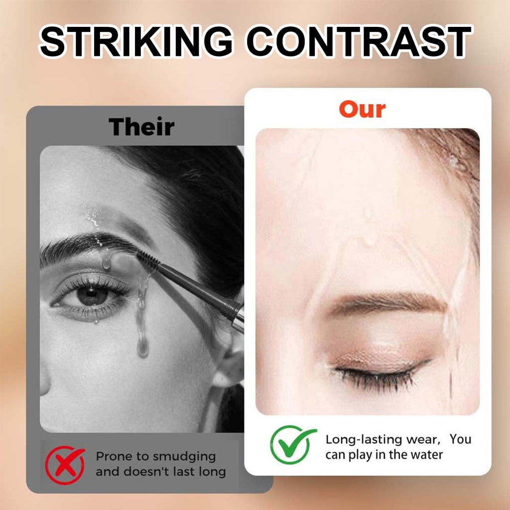 2PC Microblading Eyebrow Pencil for Women - 2026 Waterproof 4-Tip Micro-Fork for Natural-Looking Brows