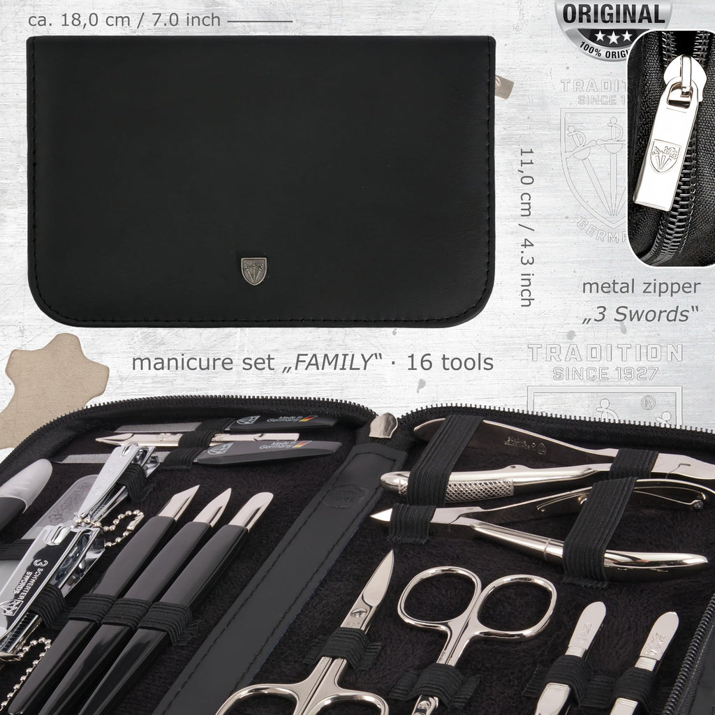 3 Swords Germany Manicure Pedicure Grooming Set Kit 548 – Premium German Tools