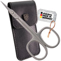 3 Swords Germany Curved Cuticle Scissors – INOX Stainless Steel, Towerpoint, Case Included | Made in Germany