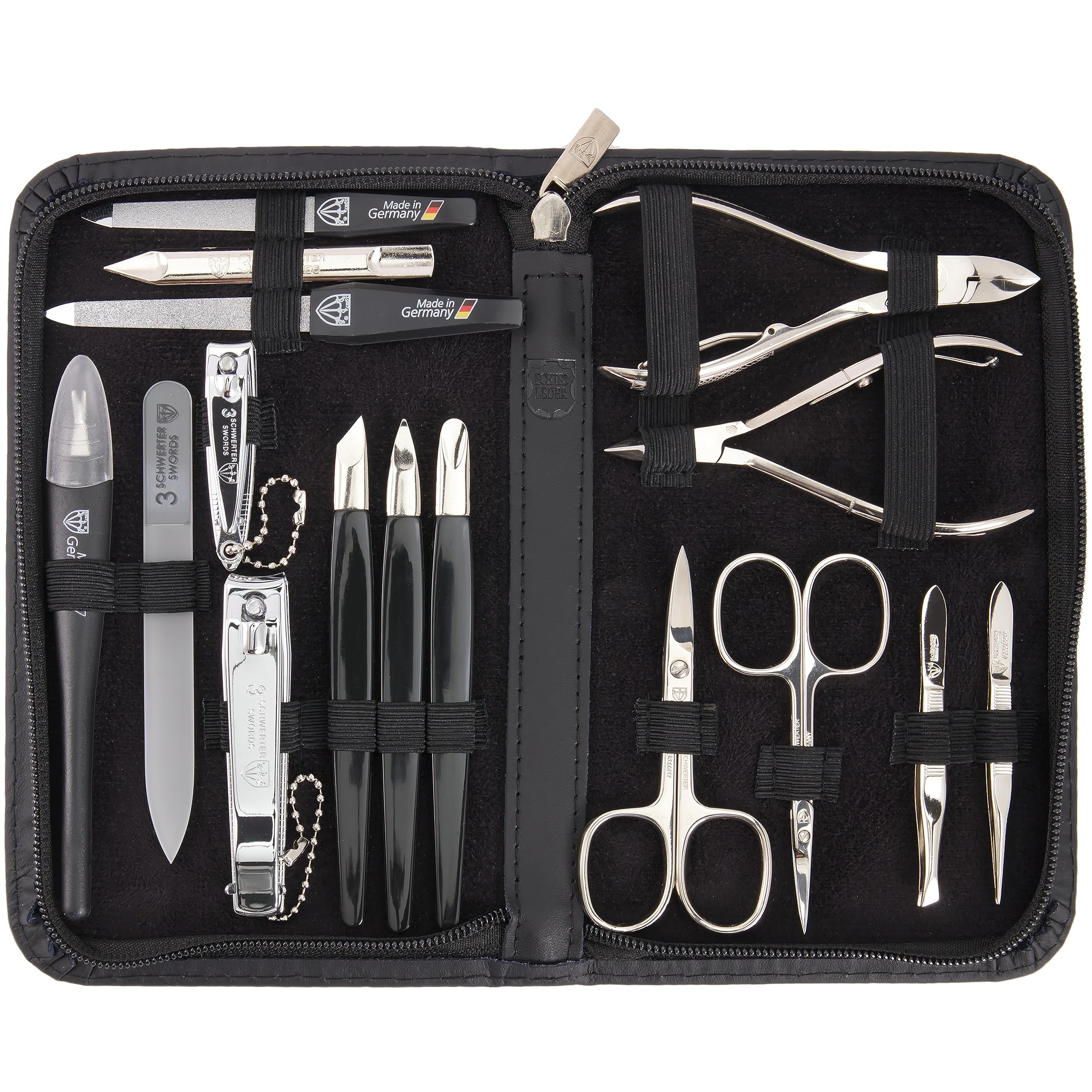 3 Swords Germany Manicure Pedicure Grooming Set Kit 548 – Premium German Tools
