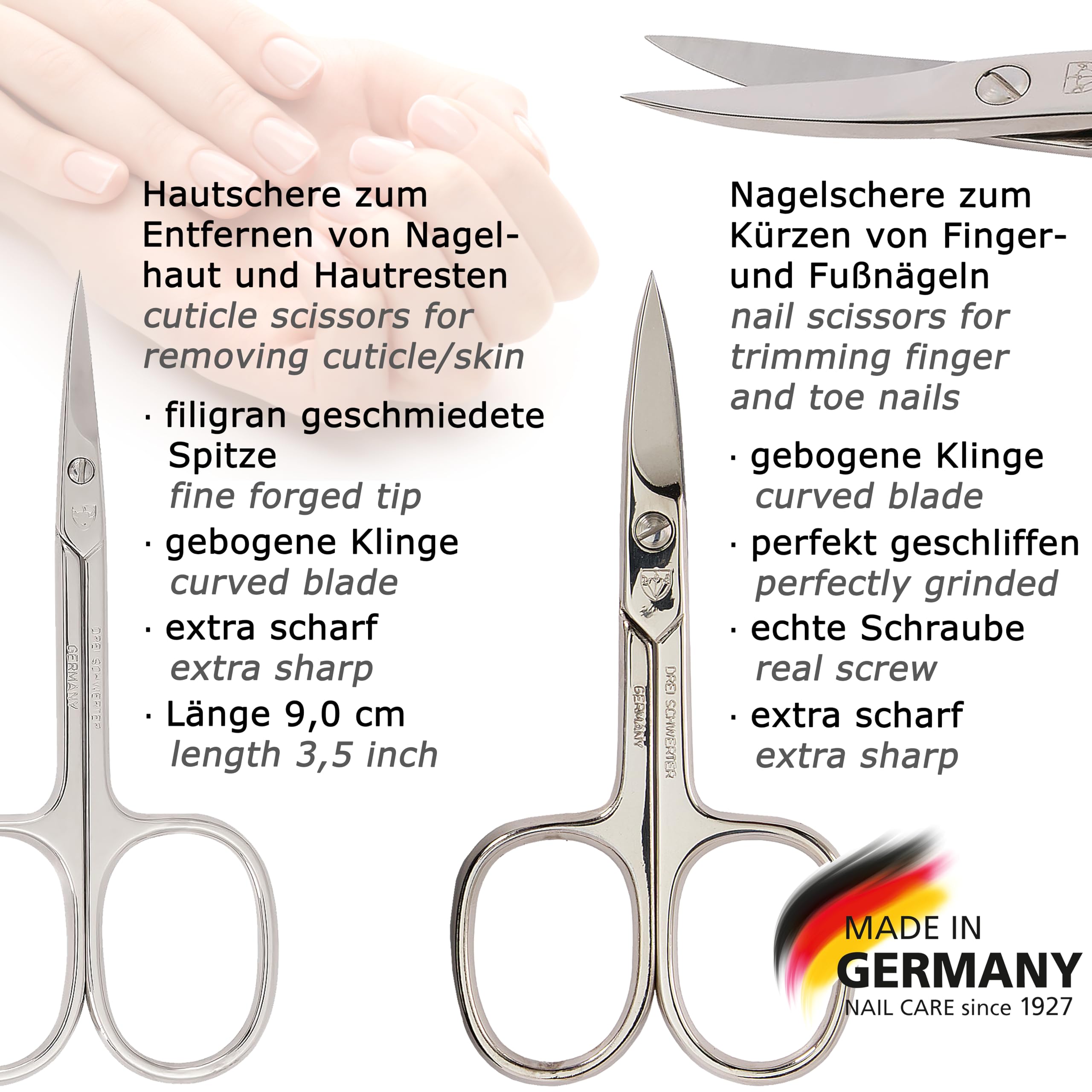3 Swords Germany – Manicure & Pedicure Set Kit | Premium Nail Care Tools