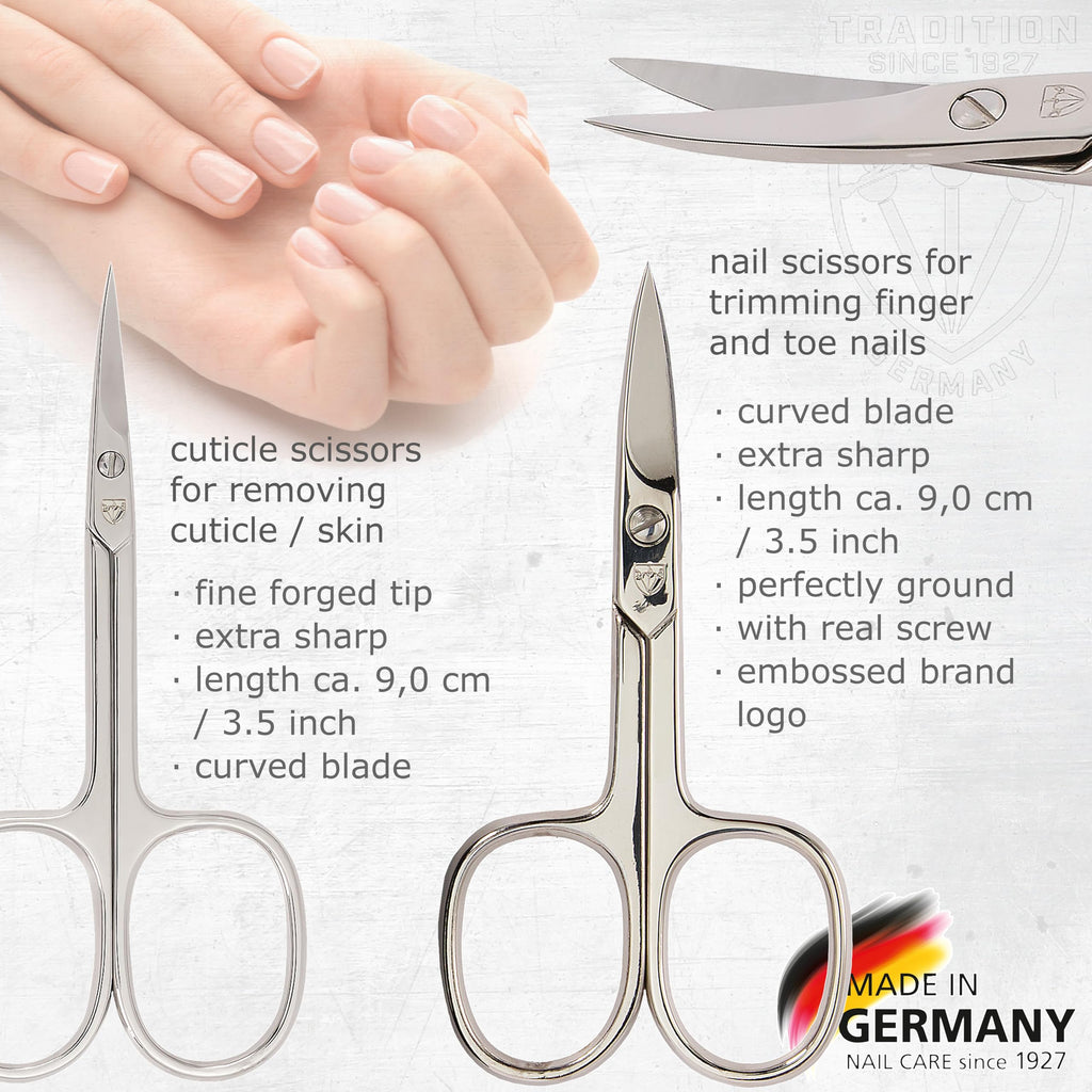 3 Swords Germany – 11-Piece Manicure & Pedicure Kit in Leather Case | German Craftsmanship