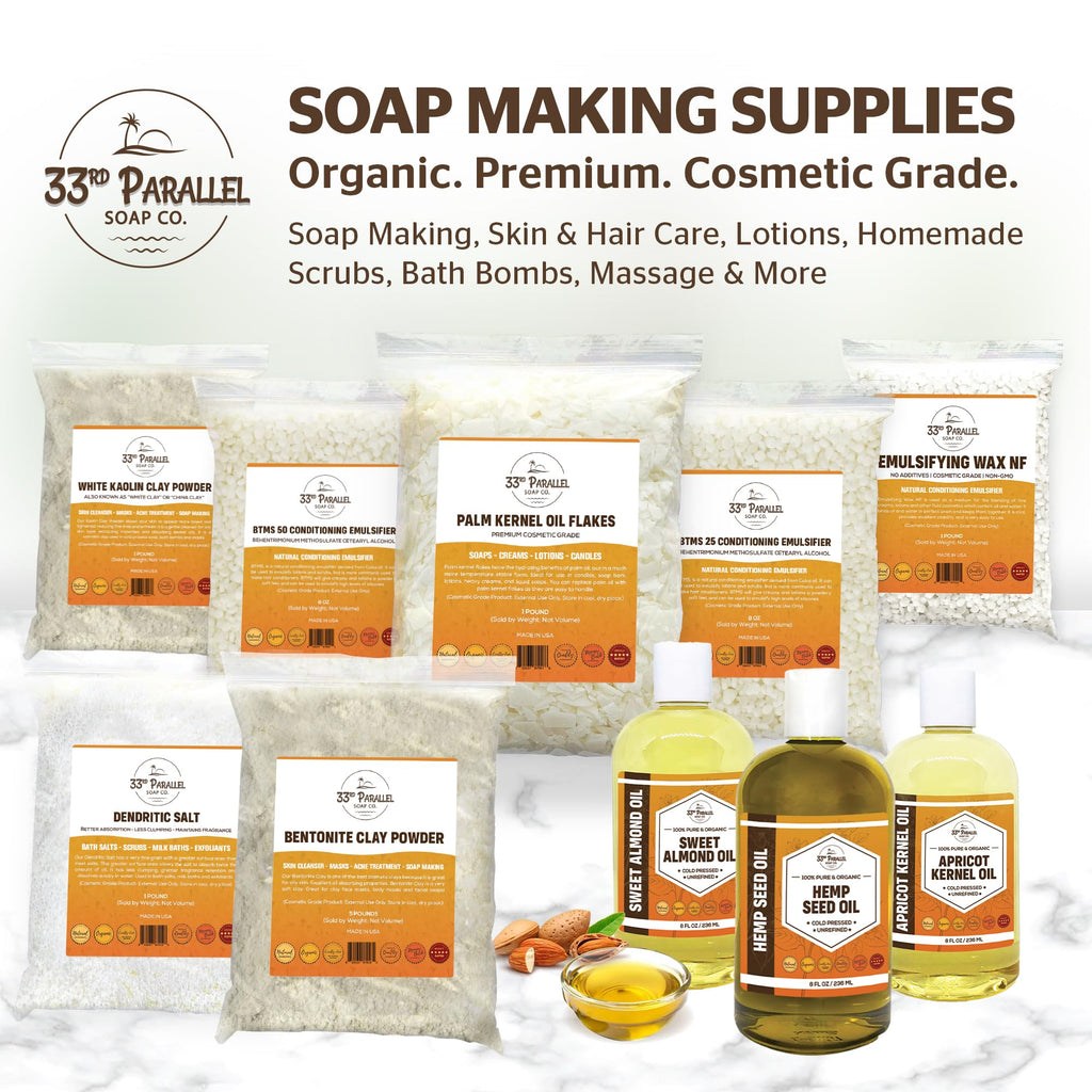 Organic Apricot Kernel Oil (32 Oz) Premium Cold Pressed Unrefined | 100% Pure Apricot Kernel Oil for Skin, Hair, Soap Making | Carrier for Essential Oils | Available Bulk | 32 FL OZ