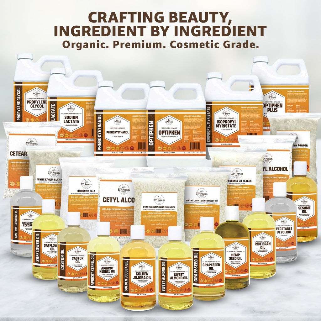 Lanolin Oil 8oz - Cold-Pressed & Unrefined | Skin, Lips & Hair Hydration | 33RD PARALLEL SOAP CO.