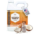 33RD PARALLEL SOAP CO. Organic Fractionated Coconut Oil (16 oz) – Cold-Pressed, Non-GMO Carrier Oil