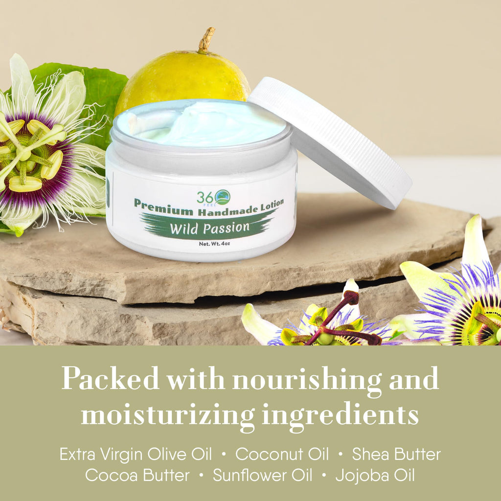 360Feel Wild Passion Body Lotion | Hydration with Coconut & Olive Oil – Plant-Based, Non-Greasy, For Sensitive Skin
