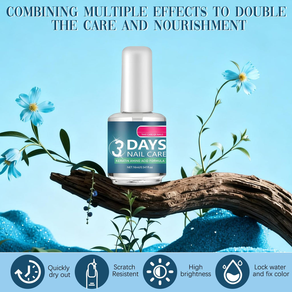 3 Days Nail Care – Strengthening & Hydration Oil with Keratin Amino Acid Formula (2Pcs)