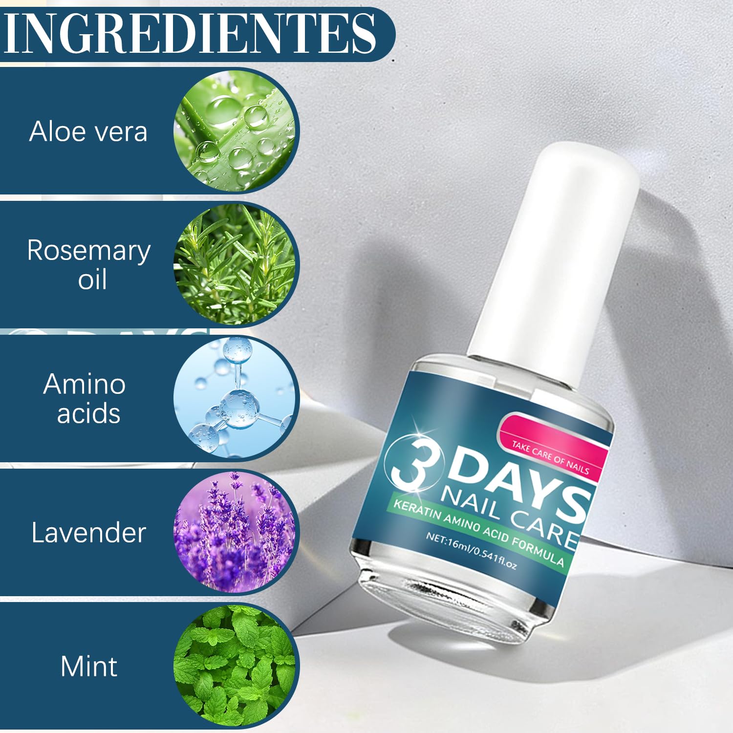 3 Days Nail Care – Strengthening & Hydration Oil with Keratin Amino Acid Formula (2Pcs)