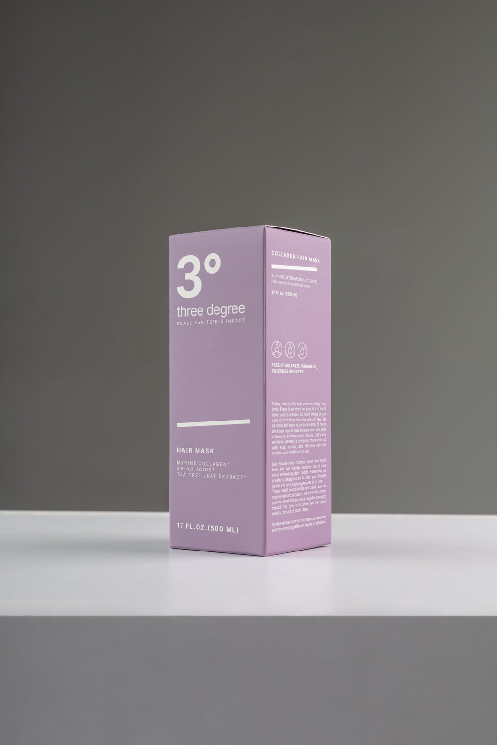 3threedegree Tea Tree & Collagen Hair Mask – Deep Hydration, Repair & Shine