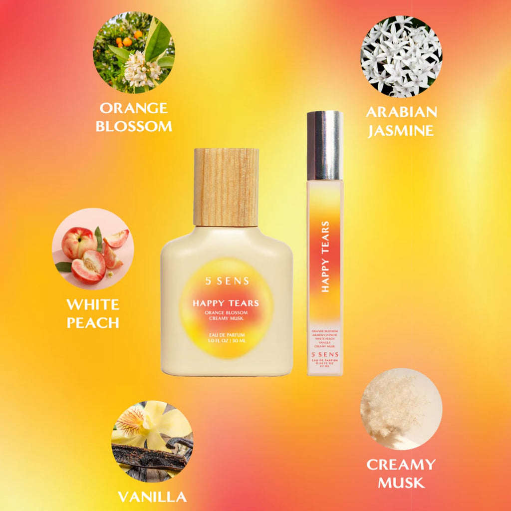 5 SENS Happy Tears Eau de Parfum (30 mL) – Clean, Long-Lasting Warm Floral