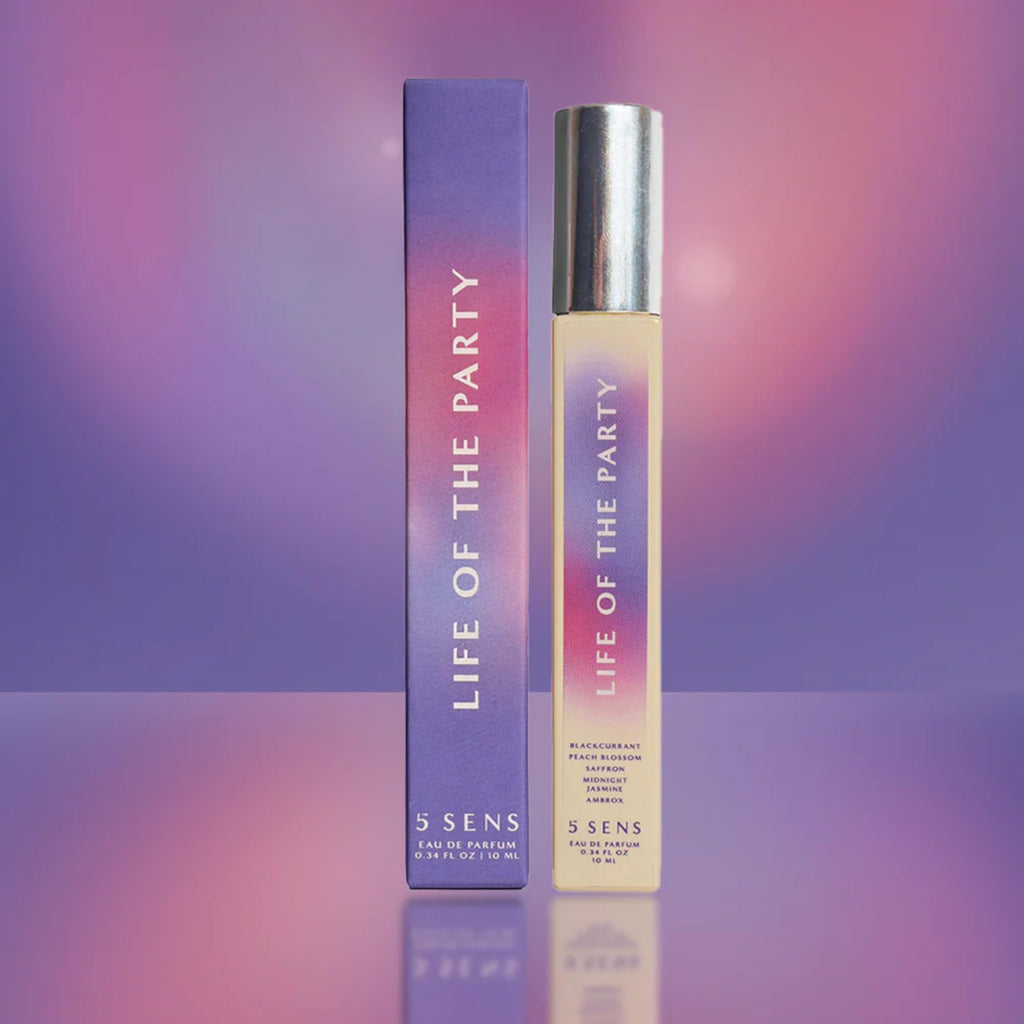 5 SENS Life of the Party Eau de Parfum Travel Spray (10 mL) – Fruity Floral, Long-Lasting, Vegan