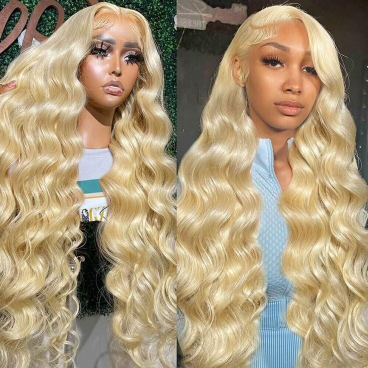 Chic Luxe Hair Full Wig Straight Wavy Lace Front Long 613 Blonde | 100% Human Hair