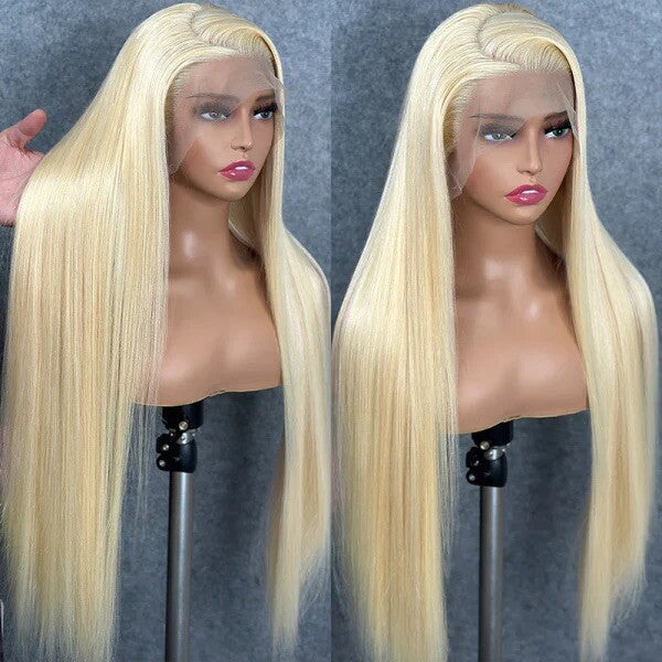 Chic Luxe Hair Full Wig Straight Wavy Lace Front Long 613 Blonde | 100% Human Hair