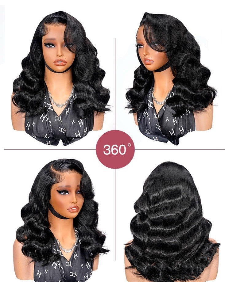 Chic Luxe Hair Ready To Go Bleached Pre-Cut Lace Side Part Wavy Layer Cut Wig | 100% Human Hair | 250% Density