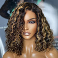 Chic Luxe Hair Glueless Lace Front Highlight Honey Blonde Short Wig | 100% Human Hair