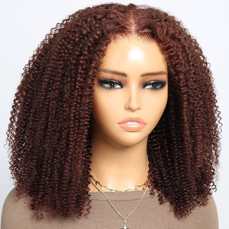 Chic Luxe Hair Glueless Wear And Go Lace Front Kinky Curly Short Wig | 250% Density | 100% Human Hair