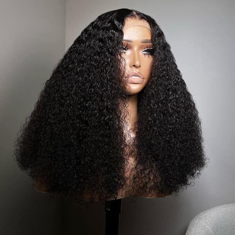 Human Hair Wigs Women Glueless Curly Wear and Go Lace Front Short Wig