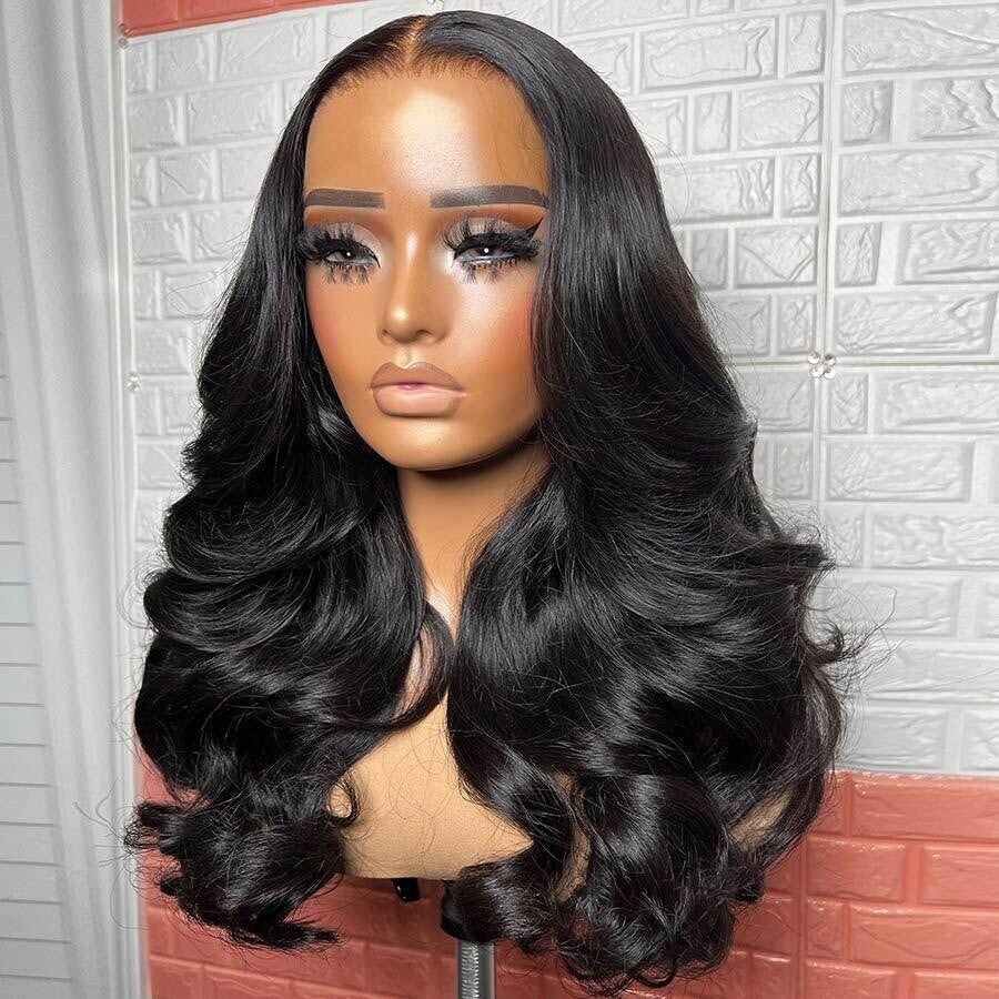 Chic Luxe Hair Glueless Ready To Wear Wavy Straight Pre-Cut Lace Front Wig | 100% Human Hair