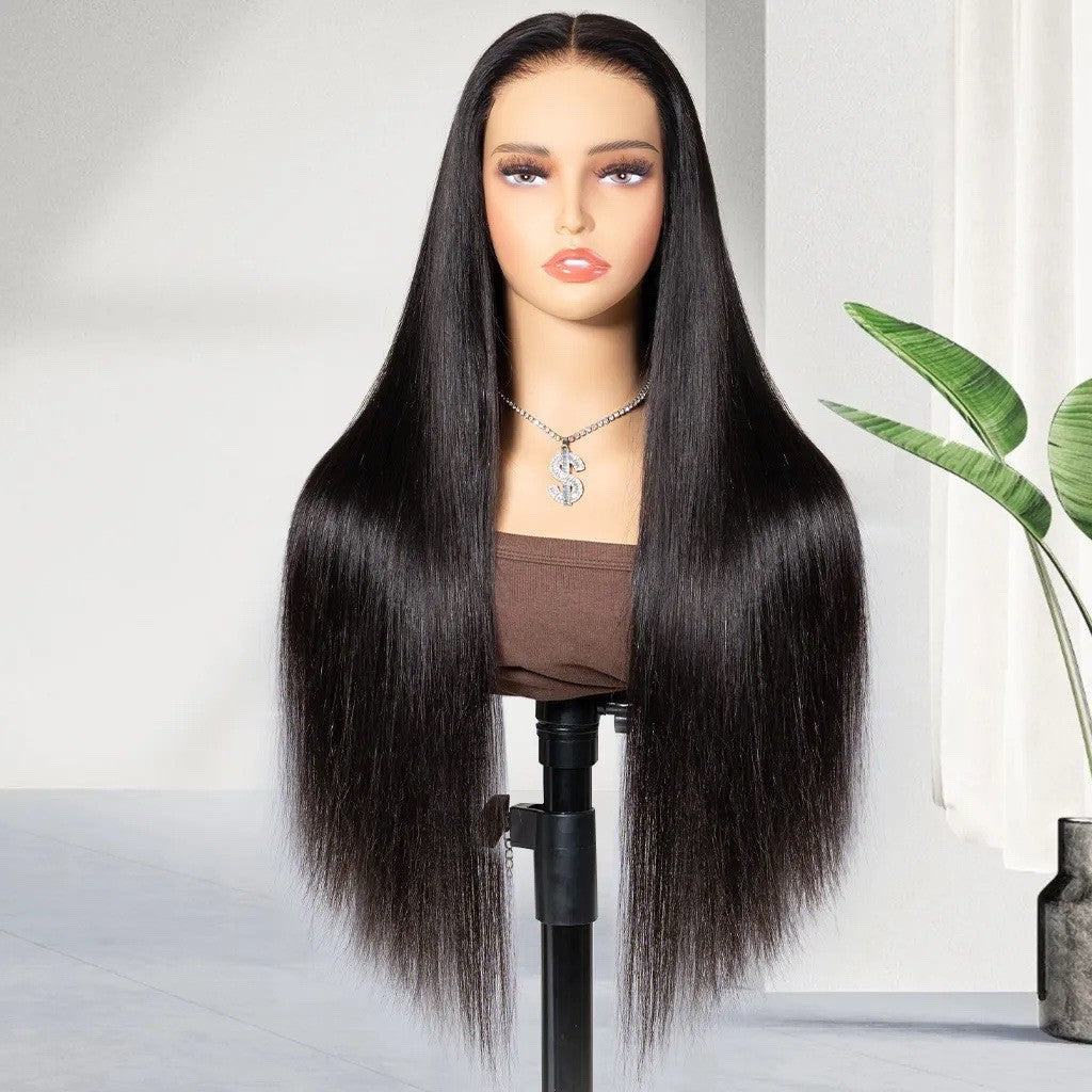 Chic Luxe Hair Straight 6×5 Pre-Cut Lace Glueless Ready To Go Bone Straight Wig | 100% Human Hair | 250% Density