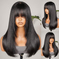 Chic Luxe Hair Ready To Wear Glueless Lace Front Wig With Bangs | 100% Human Hair
