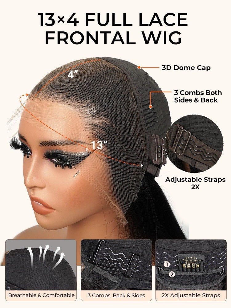 Chic Luxe Hair Pre Everything Side Part Highlight Deep Wave 13x4 Lace Glueless Wig | 100% Human Hair | 250% Density