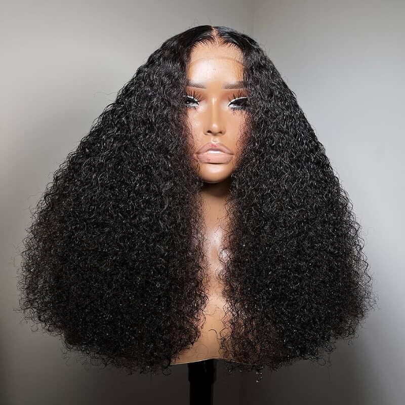 Human Hair Wigs Women Glueless Curly Wear and Go Lace Front Short Wig