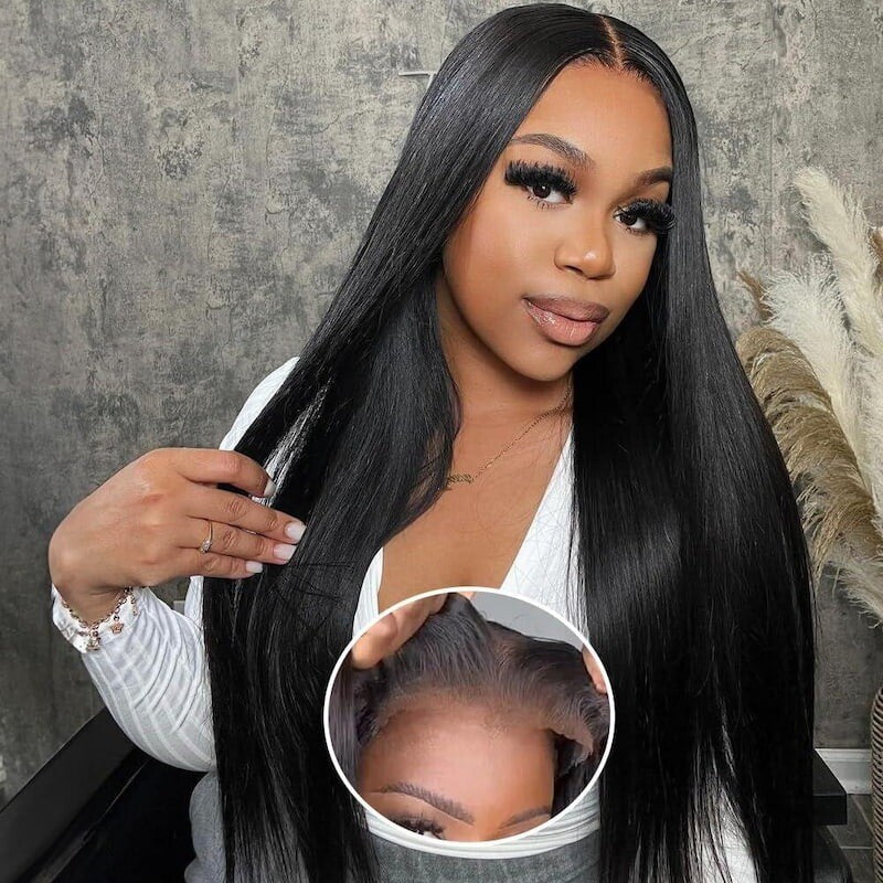 Chic Luxe Hair Glueless Ready To Wear Wavy Straight Pre-Cut Lace Front Wig | 100% Human Hair
