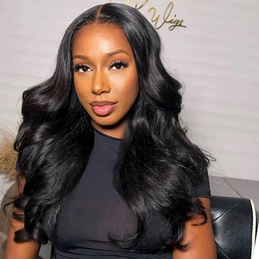 Chic Luxe Hair Glueless Ready To Wear Wavy Straight Pre-Cut Lace Front Wig | 100% Human Hair