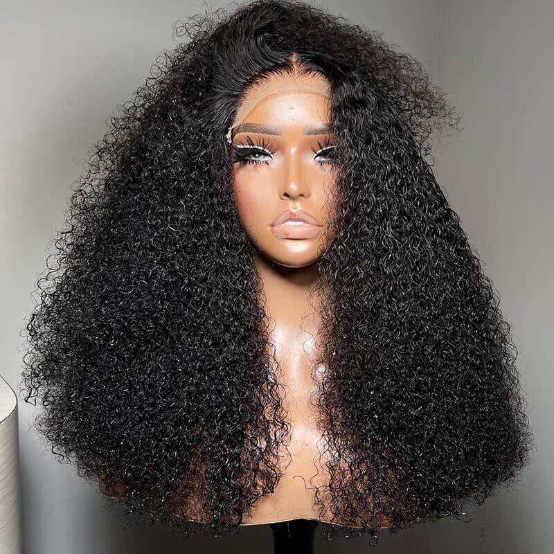 Human Hair Wigs Women Glueless Curly Wear and Go Lace Front Short Wig